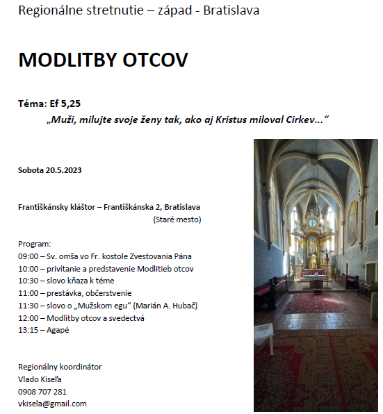 Regionálne stretnutie MO Bratislava